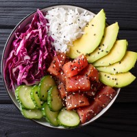 *TUNA POKE AND SOBA NOODLE BOWL 
